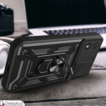 5in1 smūgiams atsparus dėklas su žiedu ir kameros apsauga (Motorola Moto E13)
